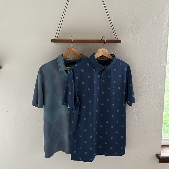 Flomotion Polo Bundle - 2 Medium Shirts - Picture 1 of 10